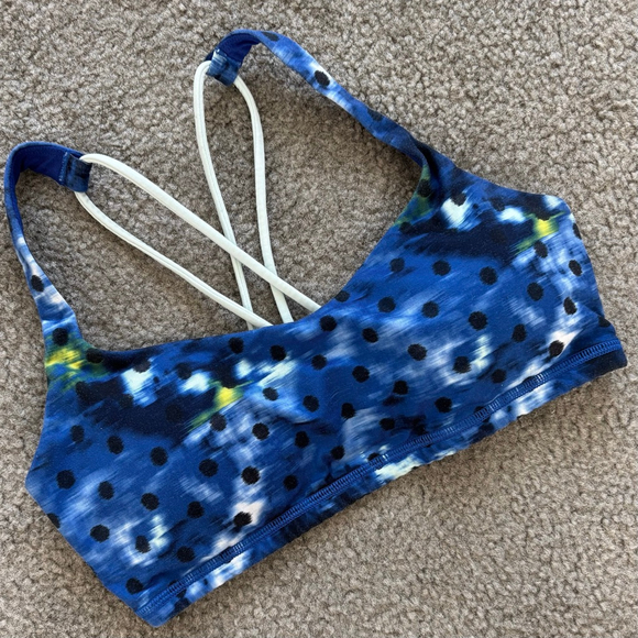 lululemon athletica Other - VGUC Lululemon Free To Be Bra
Windy Blooms Saphire Blue Multi / Sea Mist / Sapph